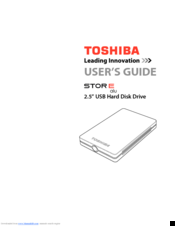Toshiba Stor E alu User Manual