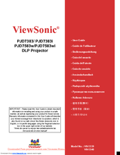 ViewSonic PJD7383 User Manual