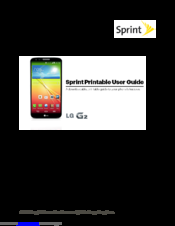 LG Sprint G2 User Manual
