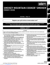 Weber SMOKEY MOUNTAIN COOKER Owner's Manual