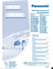 Panasonic CU-E24NKE Operating Instructions Manual