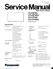 Panasonic Viera TH-42PWD5 Service Manual