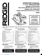 RIDGID R3205 Operator's Manual