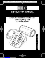 Relion HEM-780REL Instruction Manual