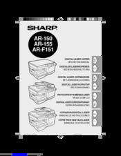 Sharp AR-150 SERIES Operation Manual