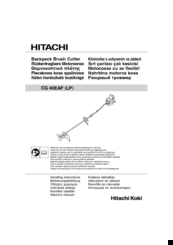 Hitachi CG 40EAF (LP) Handling Instructions Manual