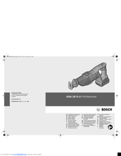 Bosch GSA 18 V-LI Professional Original Instructions Manual