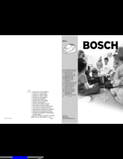 Bosch BSG72000 Instructions For Use Manual