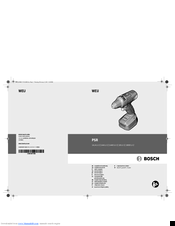 Bosch WEU PSR Original Instructions Manual