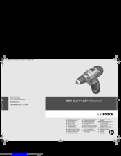 Bosch GSR 10,8 V-LI Professional Original Instructions Manual