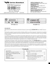 Vertex Standard VX-4100 Series Service Manual