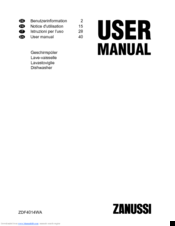 Zanussi ZDF4014WA User Manual