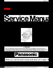 Panasonic KX-FL541 Service Manual