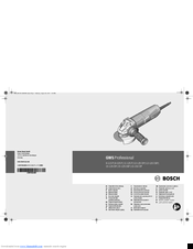 Bosch GWS Professional 11-125 P Original Instructions Manual