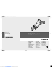Bosch GSA 10,8 V-LI Professional Original Instructions Manual