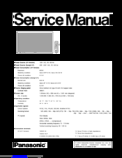 Panasonic TH-65PHD7BK Service Manual