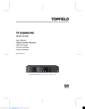 Topfield TF-S3000CHD Quick Manual