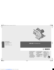 Bosch GKS 85 Original Instructions Manual
