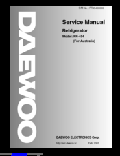 Daewoo FR-454 Service Manual
