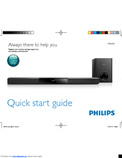 Philips HTL2151 Quick Start Manual