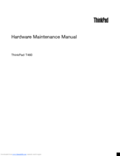 IBM YhinkPad T460 Hardware Maintenance Manual