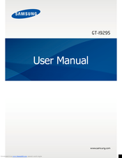 Samsung GT-I9295 User Manual