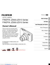 FujiFilm FINEPIX JZ510 series Owner's Manual