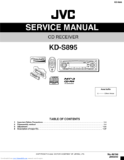 JVC KD-S895 Service Manual