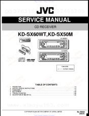 JVC KD-SX60WT Service Manual