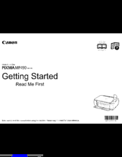 Canon MP490 series Getting Started
