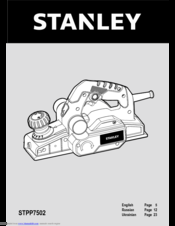 Stanley STPP7502 Original Instructions Manual