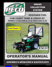 Peco 21621209 Operator's Manual