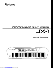 Roland JX-1 Owner's Manual