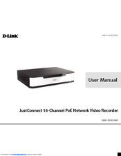 D-Link JustConnectDNR-2020-04P User Manual