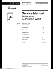 Whirlpool ADP 5656/1 WHM Service Manual