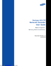 Samsung Verizon 4G LTE Network Extender User Manual