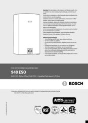 Bosch 940ESO Manual
