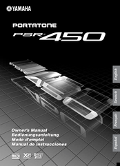 Yamaha PortaTone PSR-450 Owner's Manual