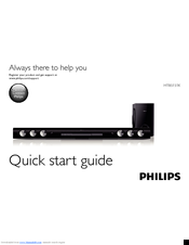 Philips htb5151k Quick Start Manual
