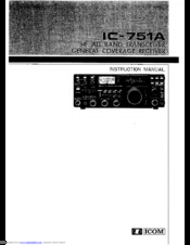 Icom IC-751A Instruction Manual