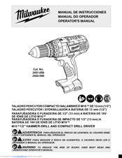 Milwaukee 2602-059 Operator's Manual
