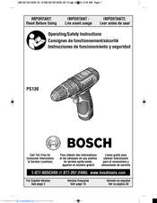 Bosch PS130 Operating/Safety Instructions Manual