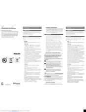 Philips QC5135 Important Information Manual