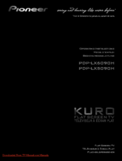 Pioneer Kuro KRP-600A Operating Instructions Manual