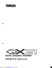 Yamaha QX 21 Owner's Manual