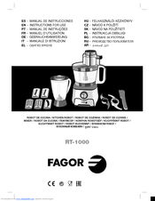 Fagor RT-1000 Instructions For Use Manual