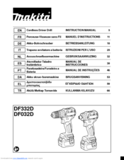 Makita DF332D Instruction Manual
