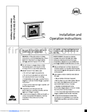 Jøtul GZ 550 DV II Acadia Installation And Operation Instructions Manual