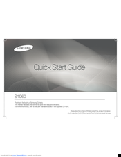Samsung S1060 Quick Start Manual