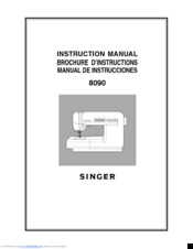 Singer 8090 Instruction Manual